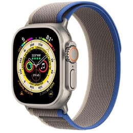 Apple Watch (Ultra) 2022 GPS + Cellular 49 mm - Titanium Grijs - Trail-bandje Grijs