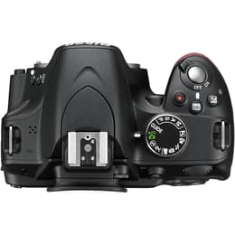 Reflex - Nikon D3200 - Zwart + AF-S DX NIKKOR 18-55mm f / 3.5-5.6 G II ED-lens