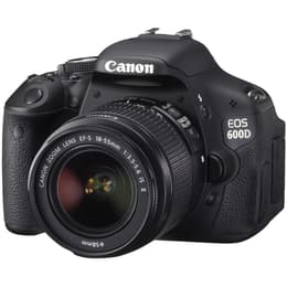 Spiegelreflexcamera - Canon EOS 600D Zwart + Lens Canon EF-S 18-55mm f/3.5-5.6 III