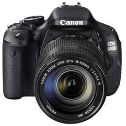 Reflex Canon EOS 600D - Zwart + Lens Canon EF-S 18-135mm F3.5-5.6 IS USM