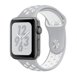 Apple Watch (Series 4) 2018 GPS 44 mm - Aluminium Spacegrijs - Nike sport armband