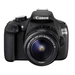 Reflex EOS 1200D - Zwart + Canon EF-S 18-55mm F/3.5-5.6 III + EF 75-300mm F/4-5.6 III f/3.5-5.6+f/4-5.6