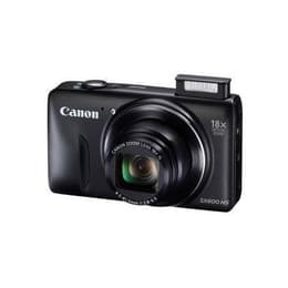 Compactcamera PowerShot SX600 HS - Zwart + Canon Canon 25-450 mm f/3.8-6.9 f/3.8-6.9