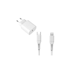 Kabel en Wandplug (USB-C + Lightning) 20W - WTK