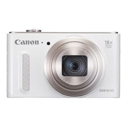Compactcamera PowerShot SX610 HS - Wit + Canon Canon Zoom lens 18x IS 25–450 mm f/3.8–6.9