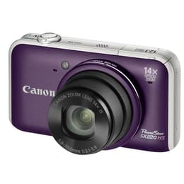 Compactcamera PowerShot SX220 HS - Paars + Canon Zoom Lens 14X IS 28-392mm f/3.1-5.9 f/3.1-5.9