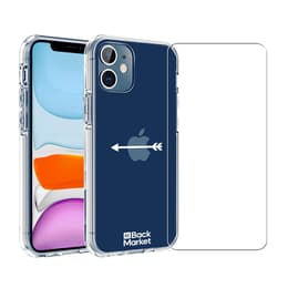 Back Market Hoesje iPhone 12 mini en beschermend scherm - 60% Gerecycled Plastic - Transparant
