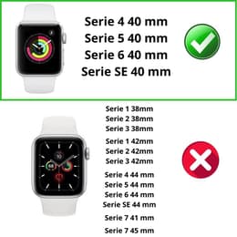 Hoesje Apple Watch Series 6 - 40 mm - Kunststof - Transparant