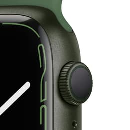 Apple Watch Series 7 (2021) GPS + Cellular 45 mm - Aluminium Groen - Sportbandje Groen
