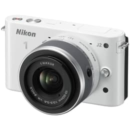 Hybride Nikon 1 J2 - Wit + Lens  10-30mm f/3.5-5.6VR