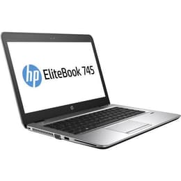 HP EliteBook 745 G4 14" 2.5 GHz - SSD 128 Go RAM 8 GB QWERTY - Engels