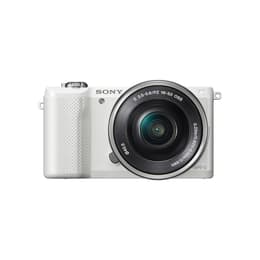 Hybride camera Sony Alpha Ilce 5000 - Wit + Lens Sony 16-50mm f/3.5-5.6