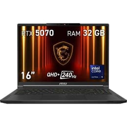MSI Stealth 16 AI A2HWGG-047ES OLED 16" Core Ultra 9 4.5 GHz - SSD 1 TB - 32GB - NVIDIA GeForce RTX 5070 QWERTY - Spaans