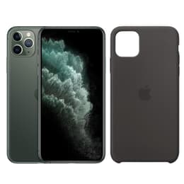 Pack iPhone 11 Pro Max + Apple Hoesje (Zwart) - 64GB - Middernachtgroen - Simlockvrij
