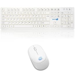 Simpletek Toetsenbord QWERTY Engels Draadloos M&K INGLESE US Kit Mouse and Keyboard