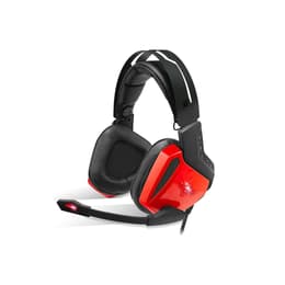 XPERT-H100 Red Edition gaming Hoofdtelefoon - bedraad microfoon Zwart/Rood