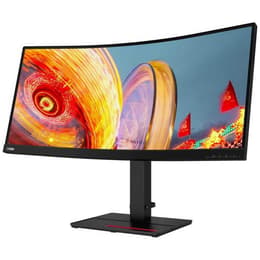 34-inch Lenovo ThinkVision T34w 1920 x 1080 LCD Beeldscherm Zwart