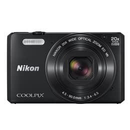 Compactcamera CoolPix S7000 - Zwart + Nikon Wide Optical Zoom 20x ED VR Nikkor 25-500mm f/3.4-6.5 f/3.4-6.5