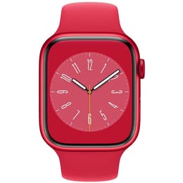 Apple Watch Series 9 (2023) GPS 41 mm - Aluminium Rood - Sportbandje Rood