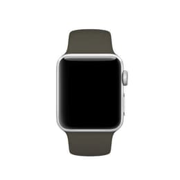 Apple Watch (Series 5) 2019 GPS 44 mm - Aluminium Zilver - Sportbandje Grijs