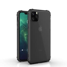 Hoesje IPHONE 11 PRO MAX - Silicone - Zwart/Transparant