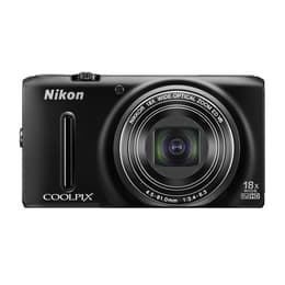Compactcamera Coolpix S9400 - Zwart + Nikon Nikkor 18X Wide Optical Zoom ED VR 25-450mm f/3.4-6.3 f/3.4-6.3