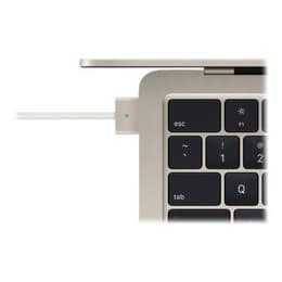 MacBook Air 13" (2022) - Apple M2 met 8‑core CPU en 10-core GPU - 8GB RAM - SSD 512GB - AZERTY - Frans