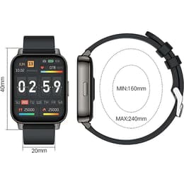 Horloges No Brand Cardio GPS Touch Stopwatch, Activity Tracker, with heart rate monitor, sleep monitor - Zwart