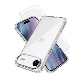 Hoesje iPhone Air en 2 beschermende schermen - TPU - Transparant