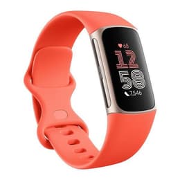 Horloges Cardio Fitbit Charge 6 - Koraal/Goud