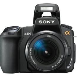 Spiegelreflexcamera Alpha DSLR A300 - Zwart + Sony Sony SAL DT Macro 18-70 mm f/3.5-5.6 f/3.5-5.6