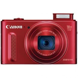 Compactcamera PowerShot SX610 HS - Rood + Canon Zoom Lens 18X IS 25-450mm f/3.8-6.9 f/3.8-6.9