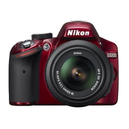 Reflex D3200 - Rood Nikon Nikkor AF-S DX 18-55mm f/3.5-5.6G VR II f/3.5-5.6
