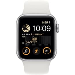Apple Watch (Series SE) 2020 GPS 40 mm - Aluminium Zilver - Sportbandje Wit