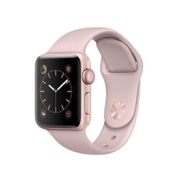 Apple Watch (Series 1) 2017 GPS 42 mm - Aluminium Rosé goud - Sport armband Rozenkwarts