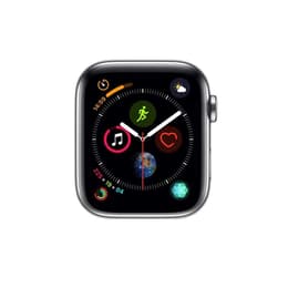 Apple Watch Series 9 (2023) GPS + Cellular 45 mm - Roestvrij staal Zilver - Sportbandje Wit