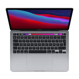 MacBook Pro 13" (2020) - Apple M1 met 8‑core CPU en 8-core GPU - 16GB RAM - SSD 1000GB - Standaarddisplay - QWERTY - Engels