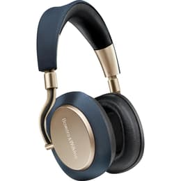 PX geluidsdemper Hoofdtelefoon - bedraad + draadloos microfoon Blauw/Goud