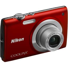 Compactcamera Coolpix S2500 - Rood + Nikon Nikkor 4X Wide Optical Zoom f/3.2-5.9