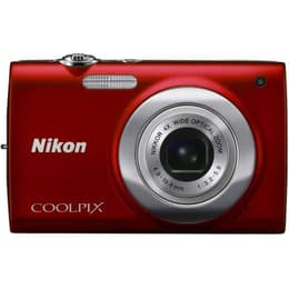 Compactcamera Coolpix S2500 - Rood + Nikon Nikkor 4X Wide Optical Zoom f/3.2-5.9