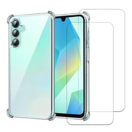 Hoesje Galaxy A16/ Galaxy A16 5G en 2 beschermende schermen - TPU - Transparant
