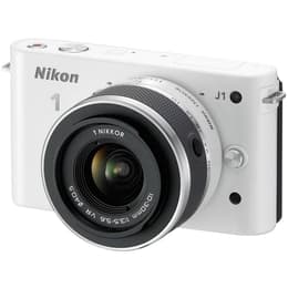 Hybride Camera Nikon 1J1 - Wit + Lens Nikon 10-30mm f/3.5-5.6