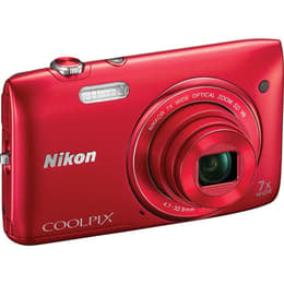 Compactcamera Coolpix S3500 - Zwart + Nikon Nikkor 7x Wide Zoom ED VR 4,7-32,9mm f/3,4-6,4 f/3,4-6,4
