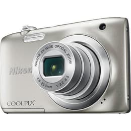 Compactcamera Coolpix A100 - Zilver + Nikon Nikkor 5x Wide Optical Zoom 26-130mm f/3.2-6.5 f/3.2-6.5