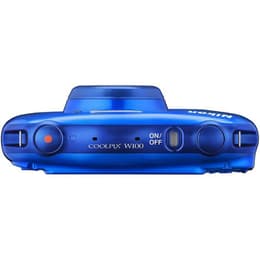 Compactcamera Coolpix W100 - Blauw + Nikon Nikkor Wide Optical Zoom 30-90 mm f/3.3-5.9 f/3.3-5.9