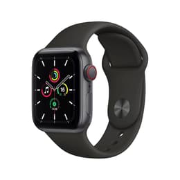 Apple Watch (Series SE) 2020 GPS + Cellular 40 mm - Aluminium Spacegrijs - Sportbandje Zwart