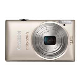 Compactcamera IXUS 220 HS - Zilver + Canon Zoom Lens 5x IS 24-120mm f/2.7-5.9 f/2.7-5.9