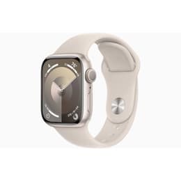 Apple Watch () 2023 GPS 41 mm - Aluminium Sterrenlicht - Sportbandje Sterrenlicht