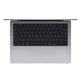 MacBook Pro 14" (2021) - Apple M1 Pro met 10‑core CPU en 16-core GPU - 32GB RAM - SSD 1000GB - Standaarddisplay - QWERTZ - Duits