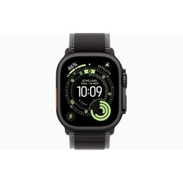 Apple Watch Ultra 3 (2025) GPS + Cellular 49 mm - Titanium Zwart - Trail-bandje Zwart